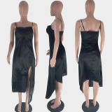 SC Sexy Split Sling Irregular Dress MOF-8916