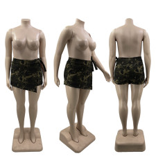 SC Plus Size Fashion Camouflage Shorts MUKF-09111