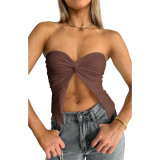 SC Fashion Sexy Solid Color Tube Top ASL-6633