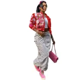 SC Printed Casual Fashion Baseball Coat CH-23012
