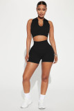 SC Lapel Vest And Shorts Two Piece Set ME-8295