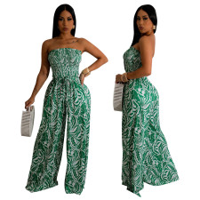 SC Sexy Printed Wide Leg Jumpsuit YF-10419