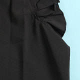 SC Plus Size Printed Splice Maxi Dress NY-10292
