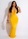 SC Fashion Sexy Backless Solid Color Maxi Dress ORY-5240