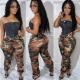 SC Casual Sports Ruched Camouflage Print Pants MOF-8923