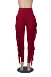 SC Fashion Solid Color Tassel Bandage Pant GFMA-034