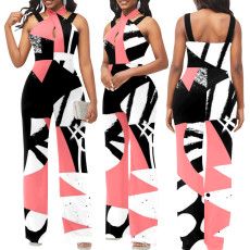 SC Sexy Fashion Print Sleeveless Jumpsuit SMR-11157