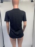 SC Casual Print Short Sleeve T Shirt GDNY-1035