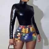 SC Sexy Print Super Short Skirt GDNY-1037