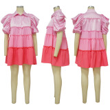 SC Fashion Contrast Color Mini Dress YF-10429