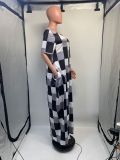 SC Plus Size Print Big Swing Maxi Dress GDNY-2214