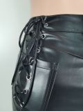SC Fashion Slim Bandage Leather Pant LSL-0029