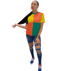 SC Casual Colourful Short Sleeve T-shirt GLF-08099