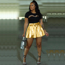 SC Solid Color Hot Gold Fashion Half Skirt XYKF-9871