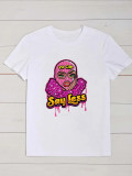 SC Plus Size Cartoon Print O Neck Casual T-shirt SXF-30408