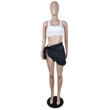 SC Mesh See-through Skirt Tank Top Panties 3 Piece Set YIY-5362
