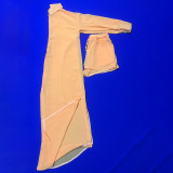 SC Sexy See-through Split Sunscreen Long Coat Shorts Set MEI-9307