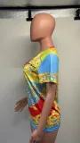 SC Fashion Print Short Sleeve T Shirt GDNY-1057