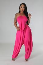 SC Solid Color Wrap Chest And Haren Pants Suit BS-1345