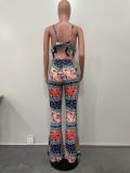SC Sexy Print Loose Sling Jumpsuit OLYF-6123