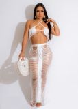 SC Sexy Tassel Wrap Chest Beach Skirt Set TR-1259