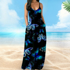 SC Sexy Bohemian Print Maxi Dress XHSY-009