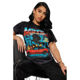 SC Fashion Pattern Printing Slim T-shirt SHD-9605