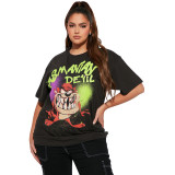 SC Fashion Pattern Printing Slim T-shirt SHD-9605