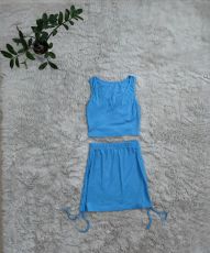 SC Sleeveless Top+Small Fragrant Skirt Casual Suit CY-6123