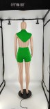 SC Solid Color Sleeveless Shorts Two Piece Set XHAF-10118