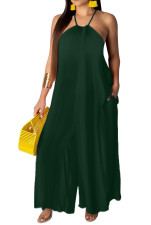 SC Loose Hanging Neck Tie Up Wide Leg Jumpsuit SMR-9297_1