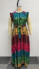 SC Plus Size Print Sleeveless Maxi Dress NY-10479