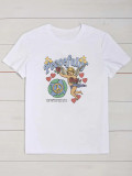 SC Casual Plus Size Print T Shirt SXF-30513