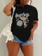 SC Casual Plus Size Print T Shirt SXF-30513