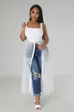 SC Sexy Sling Mesh Patchwork Long Dress GFDY-1220