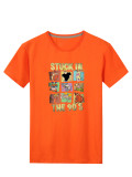 SC Plus Size Cartoon Print Short Sleeve T-shirt SXF-30510