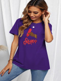 SC Plus Size Loose Short Sleeve Print T Shirt SXF-30516