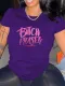 SC Plus Size Letter Print Short Sleeve T Shirts SXF-30506
