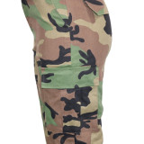 SC Camouflage Print High Waist Pants SH-390510