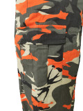SC Camouflage Print Bandage Slit Long Skirts CM-8682