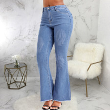 SC Casual Slim Wide Leg Micro Flare Jeans HSF-2638