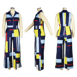 SC Fashion Print Sleeveless Jumpsuit XHSY-19580