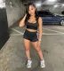 SC Casual Sport Solid Vest And Shorts Two Piece Set XYF-9306