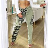 SC Camouflage Patchwork Pocket Casual Pants XCFF-366