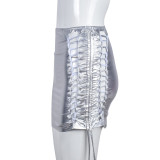 SC Fashion Hollow Out Bandage Mini Skirt GBTF-9024