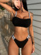 SC Solid Color Two Piece Bikinis Swimsuit CSYZ-D182QY