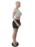 SC Sexy Solid Color Denim Short Skirt GCNF-0215