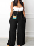 SC Solid Color Wrap Chest And Sling Pants 2 Piece Set YH-5289