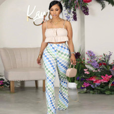 SC Casual Print Flare Pants CH-23051