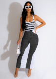 SC Jeans Printed U-Neck Sleeveless Maxi Dress SHD-9835